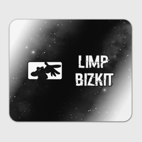 Прямоугольный коврик для мышки с принтом Limp Bizkit glitch на темном фоне по горизонтали в Белгороде, натуральный каучук | размер 230 х 185 мм; запечатка лицевой стороны | 