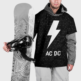 Накидка на куртку 3D с принтом AC DC glitch на темном фоне в Санкт-Петербурге, 100% полиэстер |  | 