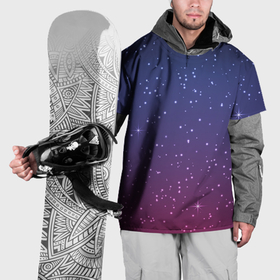 Накидка на куртку 3D с принтом Звездное ночное небо в Тюмени, 100% полиэстер |  | 