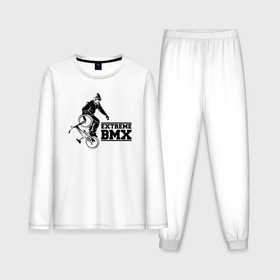 Мужская пижама с лонгсливом хлопок с принтом Extreme BMX ,  |  | 