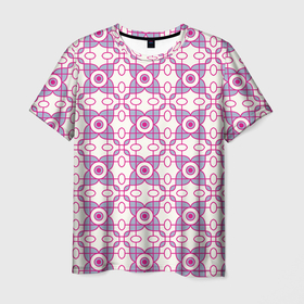 Мужская футболка 3D с принтом Художественные цветы в Петрозаводске, 100% полиэфир | прямой крой, круглый вырез горловины, длина до линии бедер | 