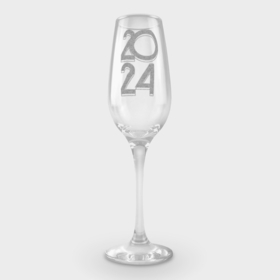 Фужер для шампанского с принтом 2024 год в Тюмени,  |  | Тематика изображения на принте: 