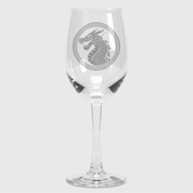 Бокал для вина с принтом Голова дракона   2024 в Тюмени,  |  | 