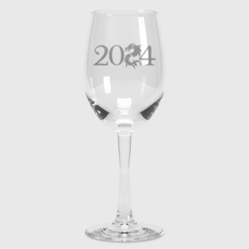 Бокал для вина с принтом Дракон 2024   Новый год в Белгороде,  |  | Тематика изображения на принте: 