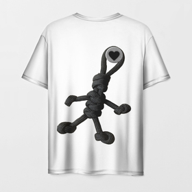 Мужская футболка 3D с принтом Mr Lace chained love в Новосибирске, 100% полиэфир | прямой крой, круглый вырез горловины, длина до линии бедер | 