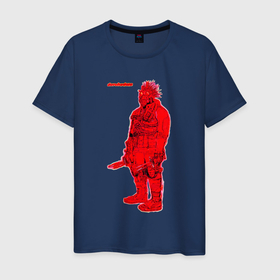 Мужская футболка хлопок с принтом Кайман из дорохедоро в Белгороде, 100% хлопок | прямой крой, круглый вырез горловины, длина до линии бедер, слегка спущенное плечо. | 