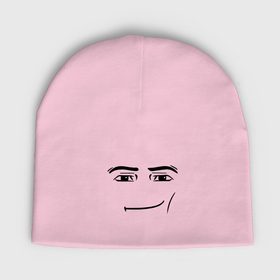 Мужская шапка демисезонная с принтом Роблокс лицо мем ,  |  | Тематика изображения на принте: 