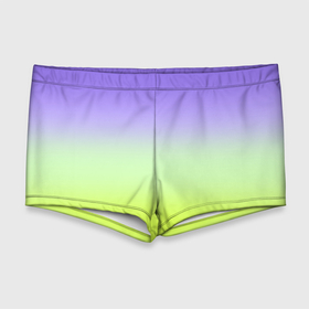 Мужские купальные плавки 3D с принтом Фиолетовый мятный и желто зеленый градиент , Полиэстер 85%, Спандекс 15% |  | Тематика изображения на принте: 