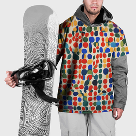 Накидка на куртку 3D с принтом Цветные зёрна в Тюмени, 100% полиэстер |  | 