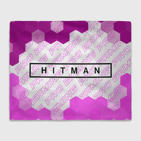 Плед 3D с принтом Hitman pro gaming по горизонтали в Тюмени, 100% полиэстер | закругленные углы, все края обработаны. Ткань не мнется и не растягивается | Тематика изображения на принте: 