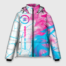 Мужская зимняя куртка 3D с принтом Ghost of Tsushima neon gradient style по вертикали в Тюмени, верх — 100% полиэстер; подкладка — 100% полиэстер; утеплитель — 100% полиэстер | длина ниже бедра, свободный силуэт Оверсайз. Есть воротник-стойка, отстегивающийся капюшон и ветрозащитная планка. 

Боковые карманы с листочкой на кнопках и внутренний карман на молнии. | Тематика изображения на принте: 