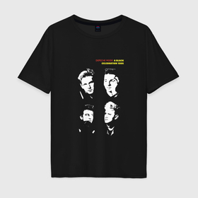 Мужская футболка хлопок Oversize с принтом Depeche Mode   Black Celebration list в Белгороде, 100% хлопок | свободный крой, круглый ворот, “спинка” длиннее передней части | 