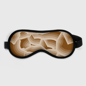 Маска для сна 3D с принтом Кофейные линии в Курске, внешний слой — 100% полиэфир, внутренний слой — 100% хлопок, между ними — поролон |  | 