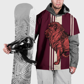 Накидка на куртку 3D с принтом Правитель джунглей в Екатеринбурге, 100% полиэстер |  | 