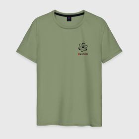 Мужская футболка хлопок с принтом Атомный физтех в Санкт-Петербурге, 100% хлопок | прямой крой, круглый вырез горловины, длина до линии бедер, слегка спущенное плечо. | 
