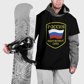 Накидка на куртку 3D с принтом Вооруженные силы РФ в Новосибирске, 100% полиэстер |  | Тематика изображения на принте: 