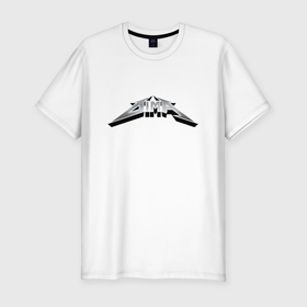Мужская футболка хлопок Slim с принтом Дима в стиле группы Металлика в Тюмени, 92% хлопок, 8% лайкра | приталенный силуэт, круглый вырез ворота, длина до линии бедра, короткий рукав | 