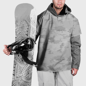 Накидка на куртку 3D с принтом Светло серый пятнистый паттерн в Петрозаводске, 100% полиэстер |  | Тематика изображения на принте: 