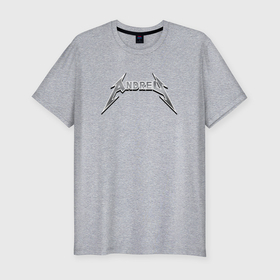 Мужская футболка хлопок Slim с принтом Андрей в стиле рок группы Металлика в Тюмени, 92% хлопок, 8% лайкра | приталенный силуэт, круглый вырез ворота, длина до линии бедра, короткий рукав | 