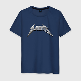 Мужская футболка хлопок с принтом Даня в стиле рок группы Металлика в Санкт-Петербурге, 100% хлопок | прямой крой, круглый вырез горловины, длина до линии бедер, слегка спущенное плечо. | 