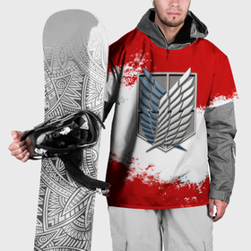 Накидка на куртку 3D с принтом Атака титанов аниме краски в Белгороде, 100% полиэстер |  | 