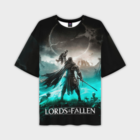 Мужская футболка oversize 3D с принтом Темный крестоносец lords of the fallen в Санкт-Петербурге,  |  | 