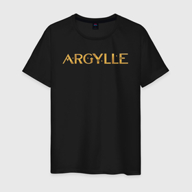 Мужская футболка хлопок с принтом Argylle logo в Санкт-Петербурге, 100% хлопок | прямой крой, круглый вырез горловины, длина до линии бедер, слегка спущенное плечо. | Тематика изображения на принте: 