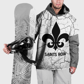 Накидка на куртку 3D с принтом Saints Row glitch на светлом фоне в Курске, 100% полиэстер |  | 