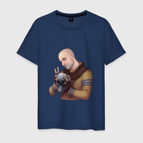 Мужская футболка хлопок с принтом Master mirror в Санкт-Петербурге, 100% хлопок | прямой крой, круглый вырез горловины, длина до линии бедер, слегка спущенное плечо. | 