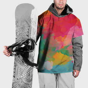 Накидка на куртку 3D с принтом Спектр акварели в Петрозаводске, 100% полиэстер |  | 