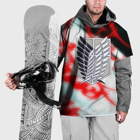 Накидка на куртку 3D с принтом Кровь титанов Attack on Titan в Белгороде, 100% полиэстер |  | 