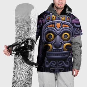 Накидка на куртку 3D с принтом Орнамент в стиле ацтеков , 100% полиэстер |  | 