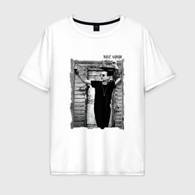 Мужская футболка хлопок Oversize с принтом Depeche Mode   Dave Gahan by Anton Corbijn в Петрозаводске, 100% хлопок | свободный крой, круглый ворот, “спинка” длиннее передней части | 