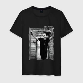 Мужская футболка хлопок с принтом Depeche Mode   Dave Gahan позирует в Екатеринбурге, 100% хлопок | прямой крой, круглый вырез горловины, длина до линии бедер, слегка спущенное плечо. | 