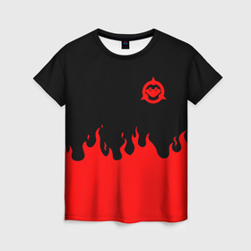 Женская футболка 3D с принтом Battletoads fire team в Екатеринбурге, 100% полиэфир ( синтетическое хлопкоподобное полотно) | прямой крой, круглый вырез горловины, длина до линии бедер | 