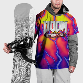 Накидка на куртку 3D с принтом Doom eternal srotm shadow , 100% полиэстер |  | Тематика изображения на принте: 