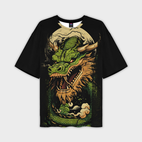 Мужская футболка oversize 3D с принтом Китайский дракон  символ года в Белгороде,  |  | Тематика изображения на принте: 