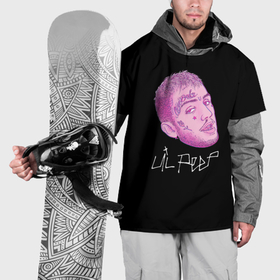 Накидка на куртку 3D с принтом Lil Peep rip 21 в Тюмени, 100% полиэстер |  | Тематика изображения на принте: 