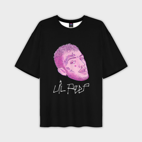 Мужская футболка oversize 3D с принтом Lil Peep rip 21 в Тюмени,  |  | Тематика изображения на принте: 