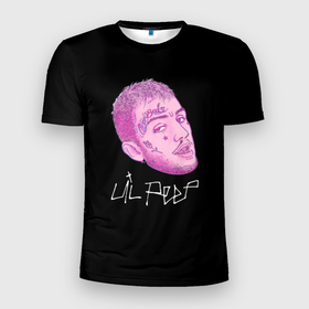 Мужская футболка 3D Slim с принтом Lil Peep rip 21 в Курске, 100% полиэстер с улучшенными характеристиками | приталенный силуэт, круглая горловина, широкие плечи, сужается к линии бедра | 