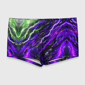 Мужские купальные плавки 3D с принтом Фиолетовые зловещие молнии в Кировске, Полиэстер 85%, Спандекс 15% |  | Тематика изображения на принте: 