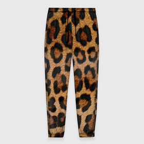 Мужские брюки 3D с принтом Leopards texture в Санкт-Петербурге, 100% полиэстер | манжеты по низу, эластичный пояс регулируется шнурком, по бокам два кармана без застежек, внутренняя часть кармана из мелкой сетки | Тематика изображения на принте: 