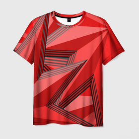 Мужская футболка 3D с принтом Многолучевые звезды в Белгороде, 100% полиэфир | прямой крой, круглый вырез горловины, длина до линии бедер | 