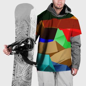 Накидка на куртку 3D с принтом Пластиковые чешуйки в Белгороде, 100% полиэстер |  | 