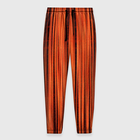 Мужские брюки 3D с принтом Абстрактные полосы красно оранжевый в Тюмени, 100% полиэстер | манжеты по низу, эластичный пояс регулируется шнурком, по бокам два кармана без застежек, внутренняя часть кармана из мелкой сетки | 