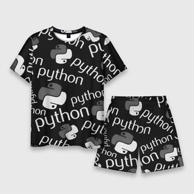Мужской костюм с шортами 3D с принтом Python programming 2023 ,  |  | 