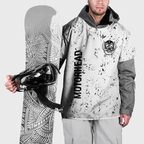 Накидка на куртку 3D с принтом Motorhead glitch на светлом фоне вертикально в Курске, 100% полиэстер |  | 