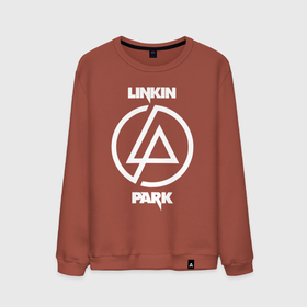 Мужской свитшот хлопок с принтом Linkin Park logo в Кировске, 100% хлопок |  | 