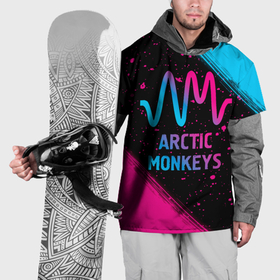 Накидка на куртку 3D с принтом Arctic Monkeys   neon gradient , 100% полиэстер |  | 