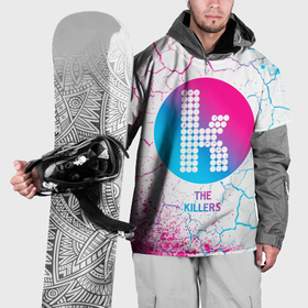 Накидка на куртку 3D с принтом The Killers neon gradient style в Санкт-Петербурге, 100% полиэстер |  | 